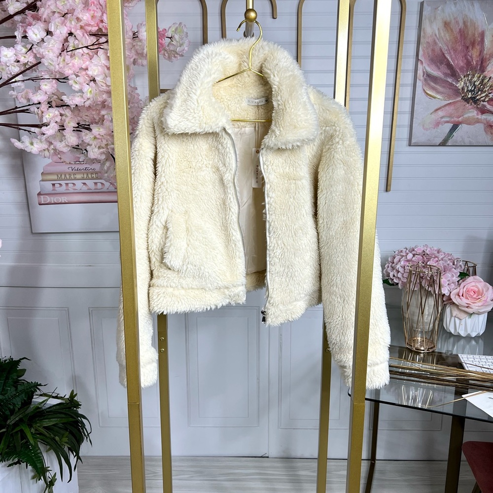 Cream Teddy Jacket